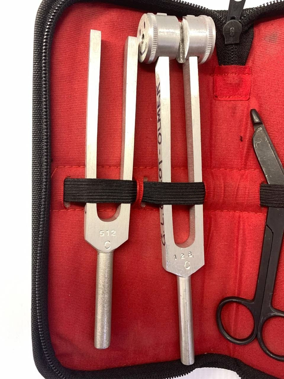 5 Pcs Medic Student Diagnostic Kit Reflex Hammer,Tuning Fork,Pinwheel & Scissors
