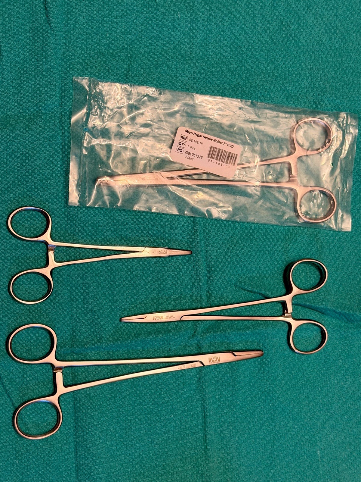 Mock Medical Student Major #244 Surgical Instrument Set Kit w/ Case for Surgery