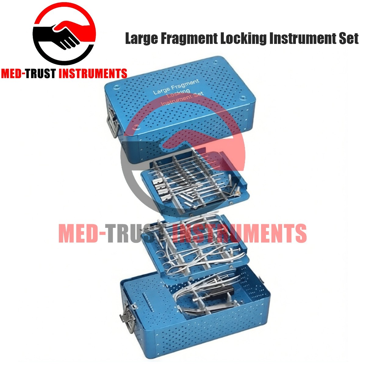 Large Fragment Locking Instrument Set , Screw Tray Orthopedic Surgical Traum
