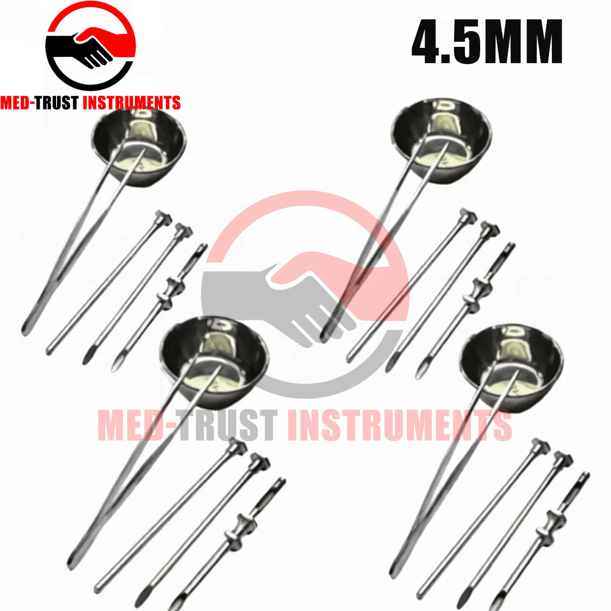HRT Trocar 4 Kits 4.5mm Hormone Replacement Pellet Insertion Trocar Set