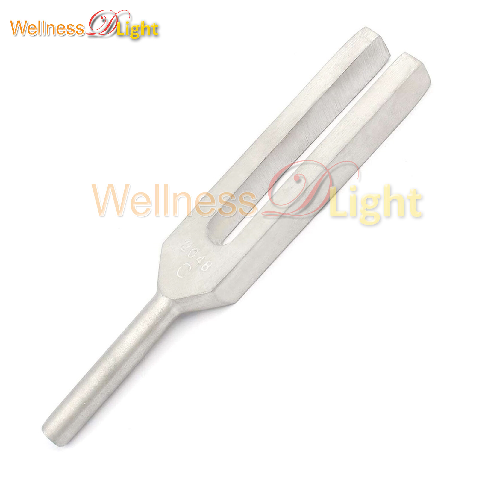 Tuning Fork (C 2048) with Fixed Weights, Non-Magnetic Aluminum Alloy