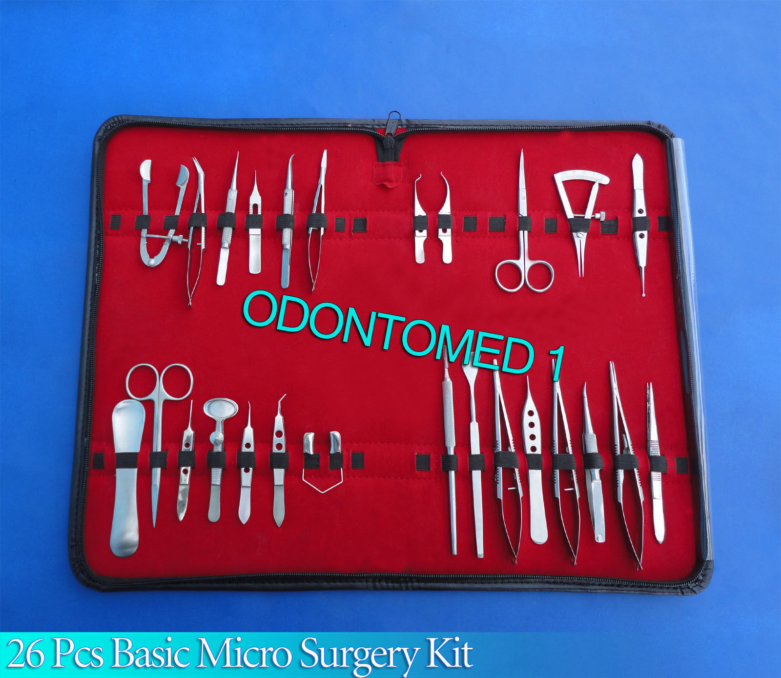 26 Pcs Basic Eye Micro Surgery Surgical Instruments Set Kit