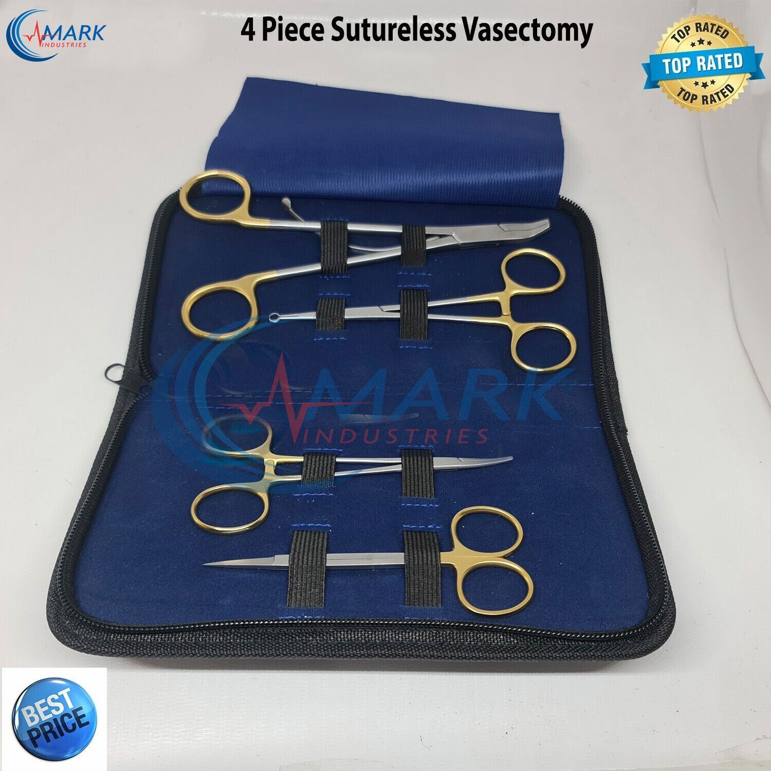 4 Piece Sutureless Vasectomy Surgery Set, Surgical Instruments For Surgery