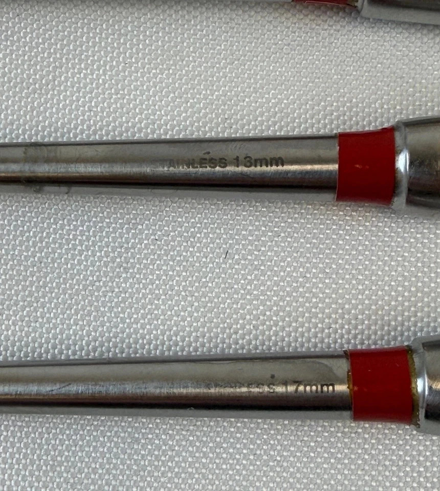 Set of 5 Aesculap OM471 17mm 13mm 11mm 8mm x 9″ Barnhill Adenoid Curettes ENT