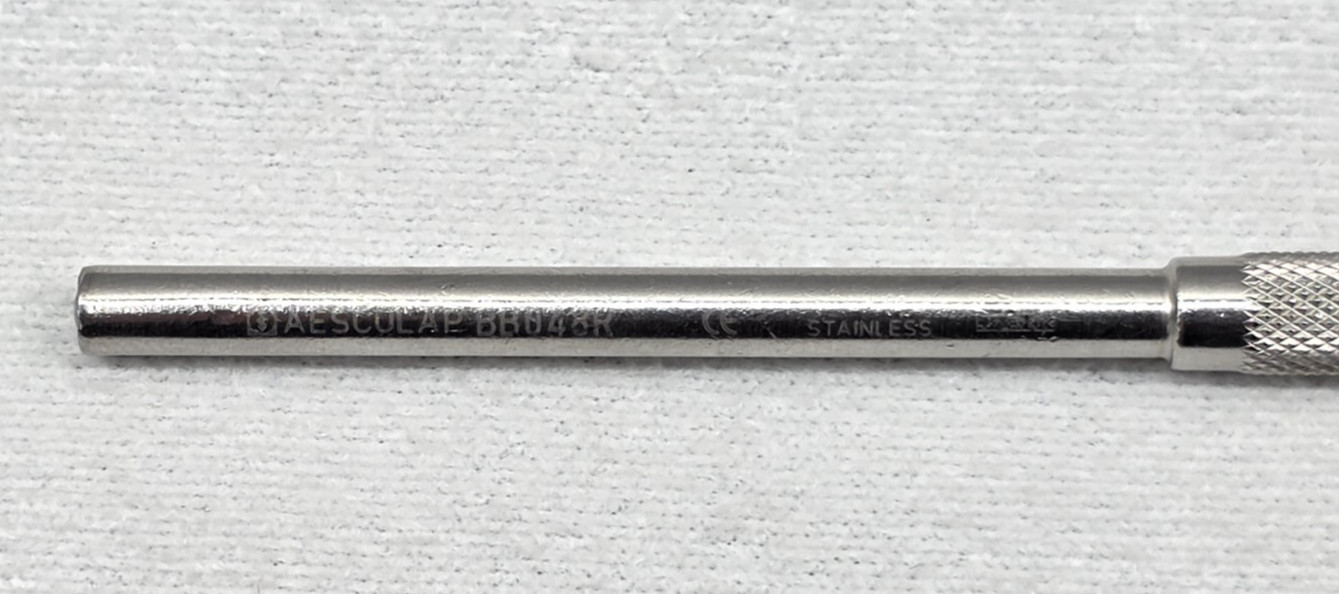 Aesculap BB048R Scalpel Round Handle, micro, 155 mm (6 1/8″)