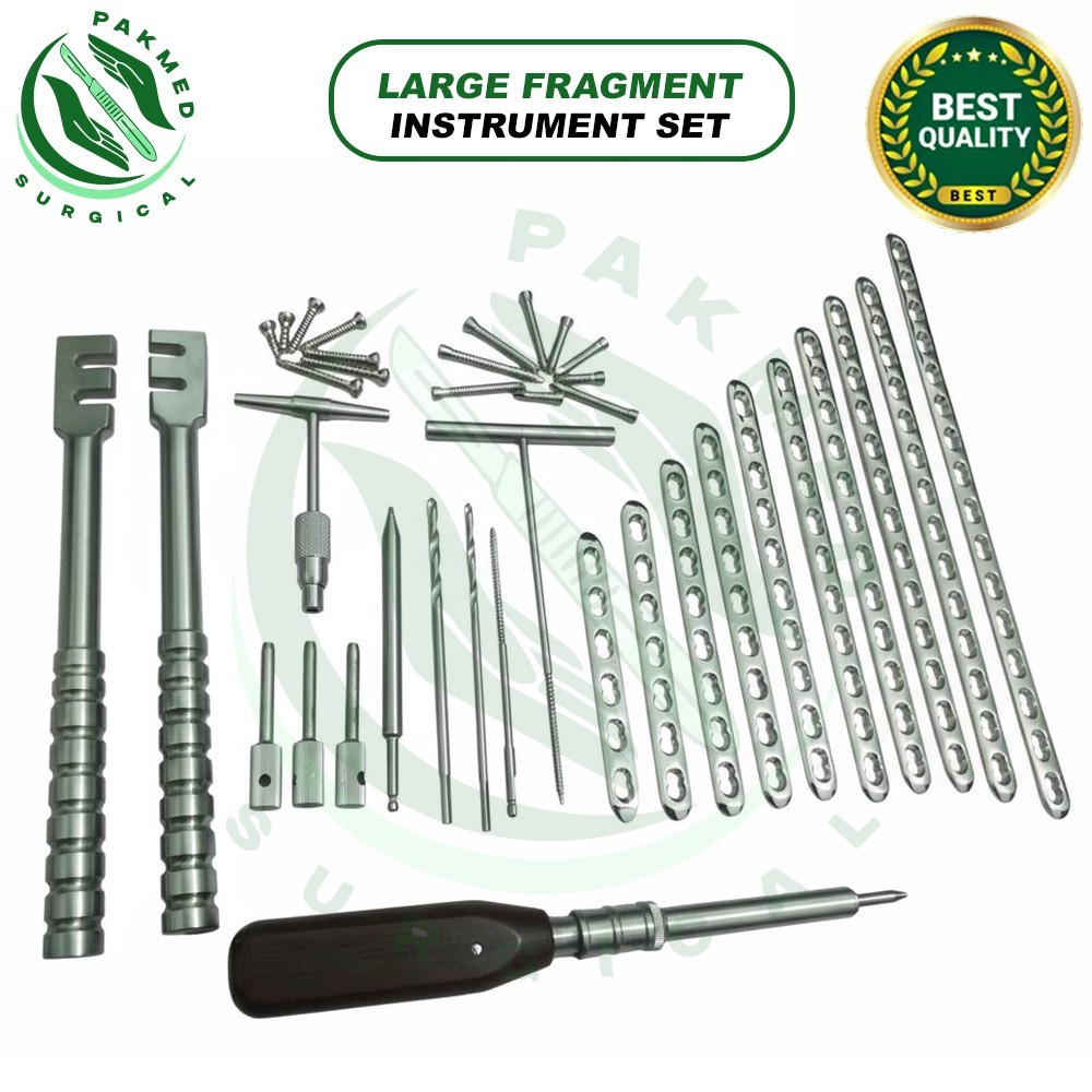 Large Fragment Instrument Set 4.5mm Narrow Pladez lot of 222 Pcs
