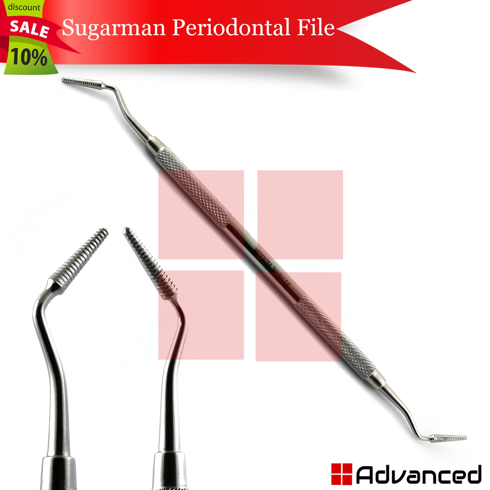Dental Surgical Miller Bone Filer Sugarman Perio File Shaping Bone Reduction CE
