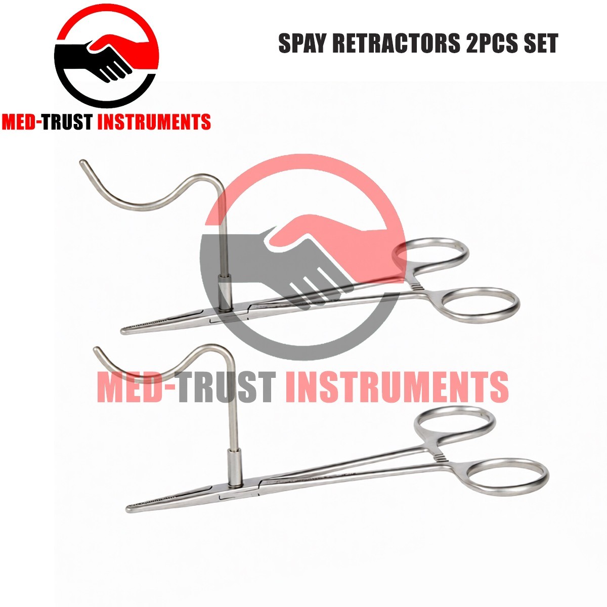 2Pcs DOWLING Spay Retractors Medium 14cm and large 16cm