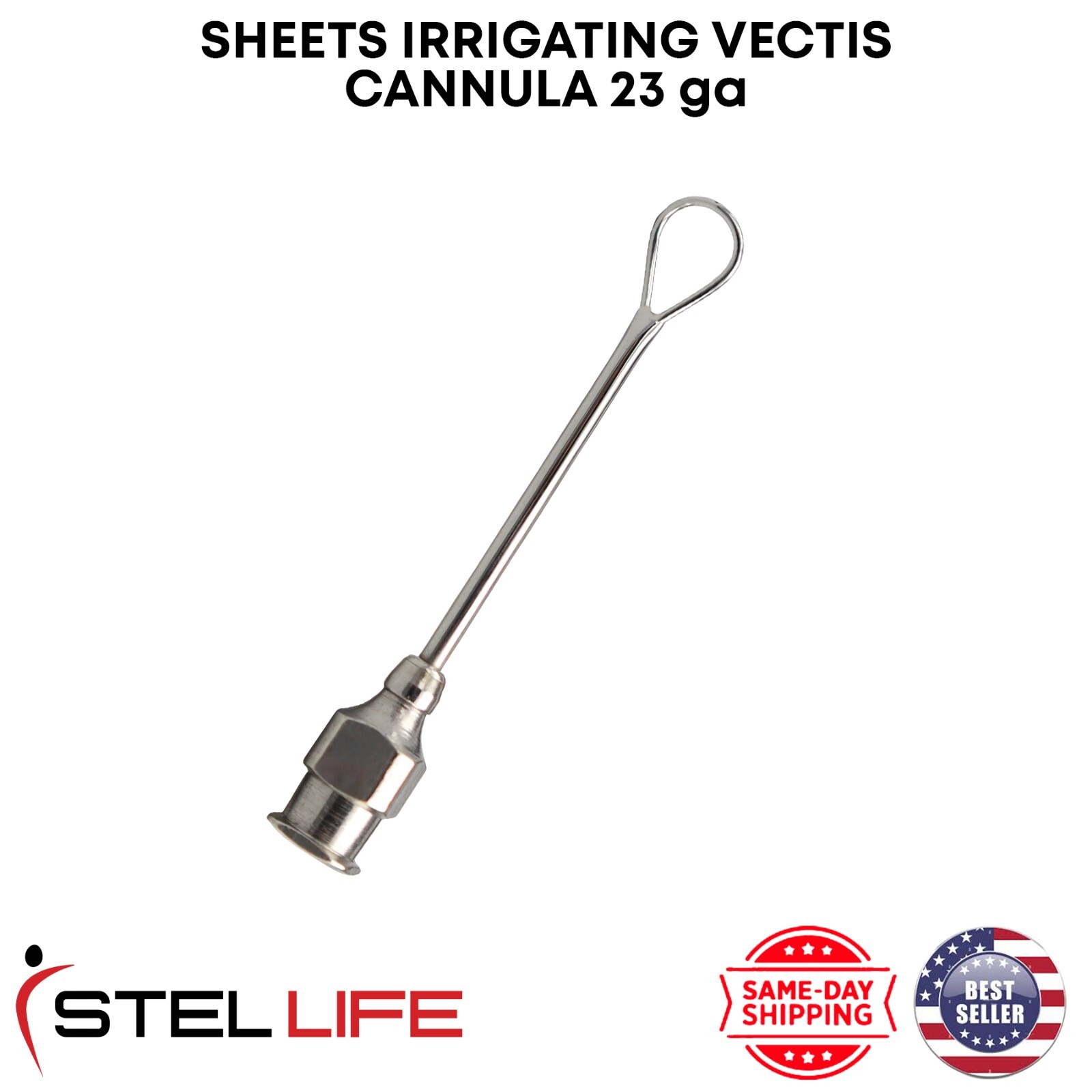 Sheets Irrigating Vectis Cannula 23ga Premium Surgical Ophthalmic Instruments