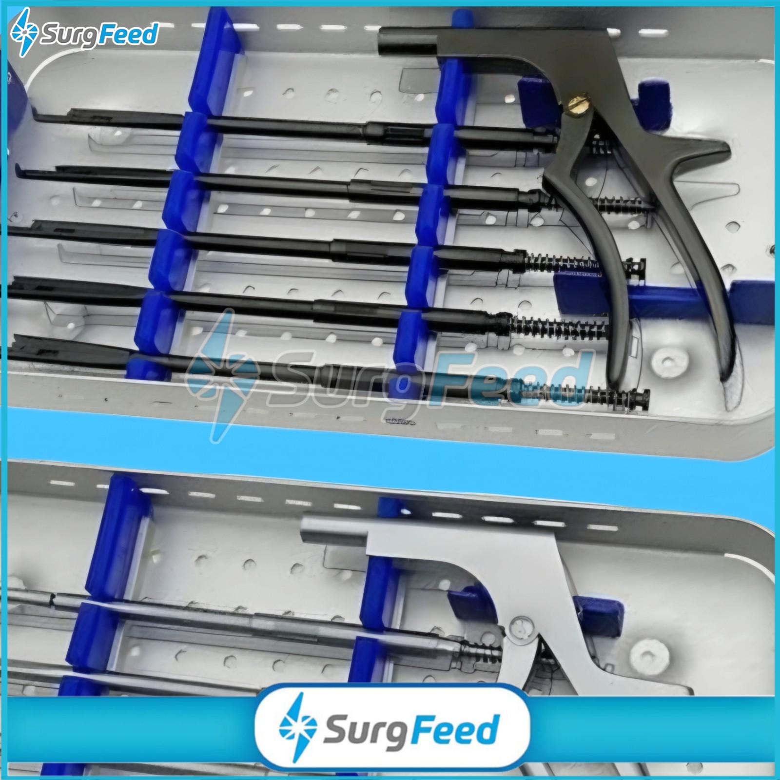 Interlaminar Spine Surgery Rongeur Endoscopic Bite Size 1 to 5mm Set