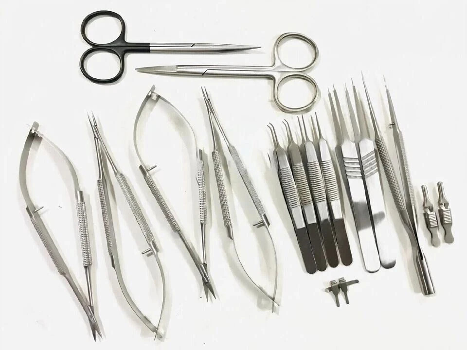 Hand Surgery Surgical Instruments – 17 Pcs Micro Set, Stainless Steel CE Marked