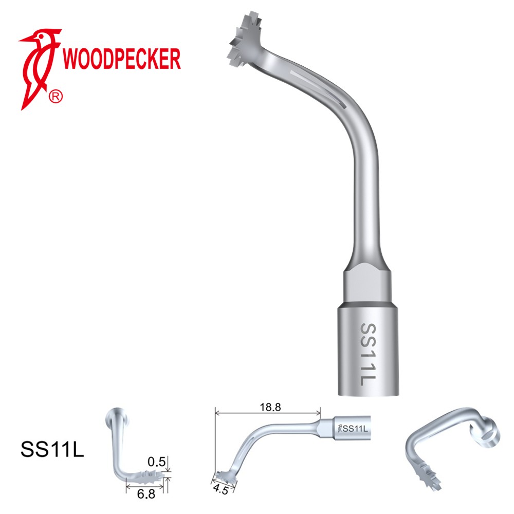 Woodpecker Dental Perio Bone Surgery Tips SS1L for Surgic Smart & AI Surgery