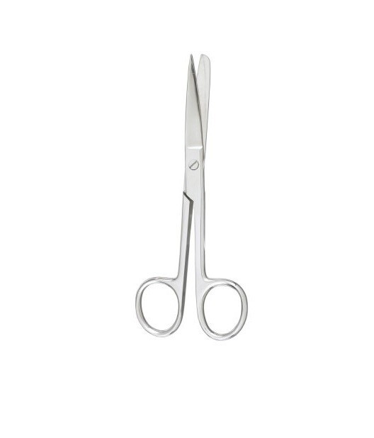 12 Operating Scissors, 6″, Standard Pattern, Straight, Sharp/Blunt Tips