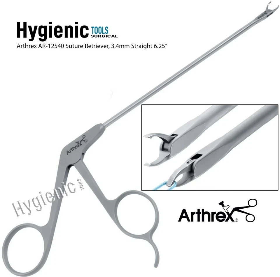 Arthrex AR-12540 Suture Retriever, 3.4mm, Straight Shaft German Quality BOX OPEN