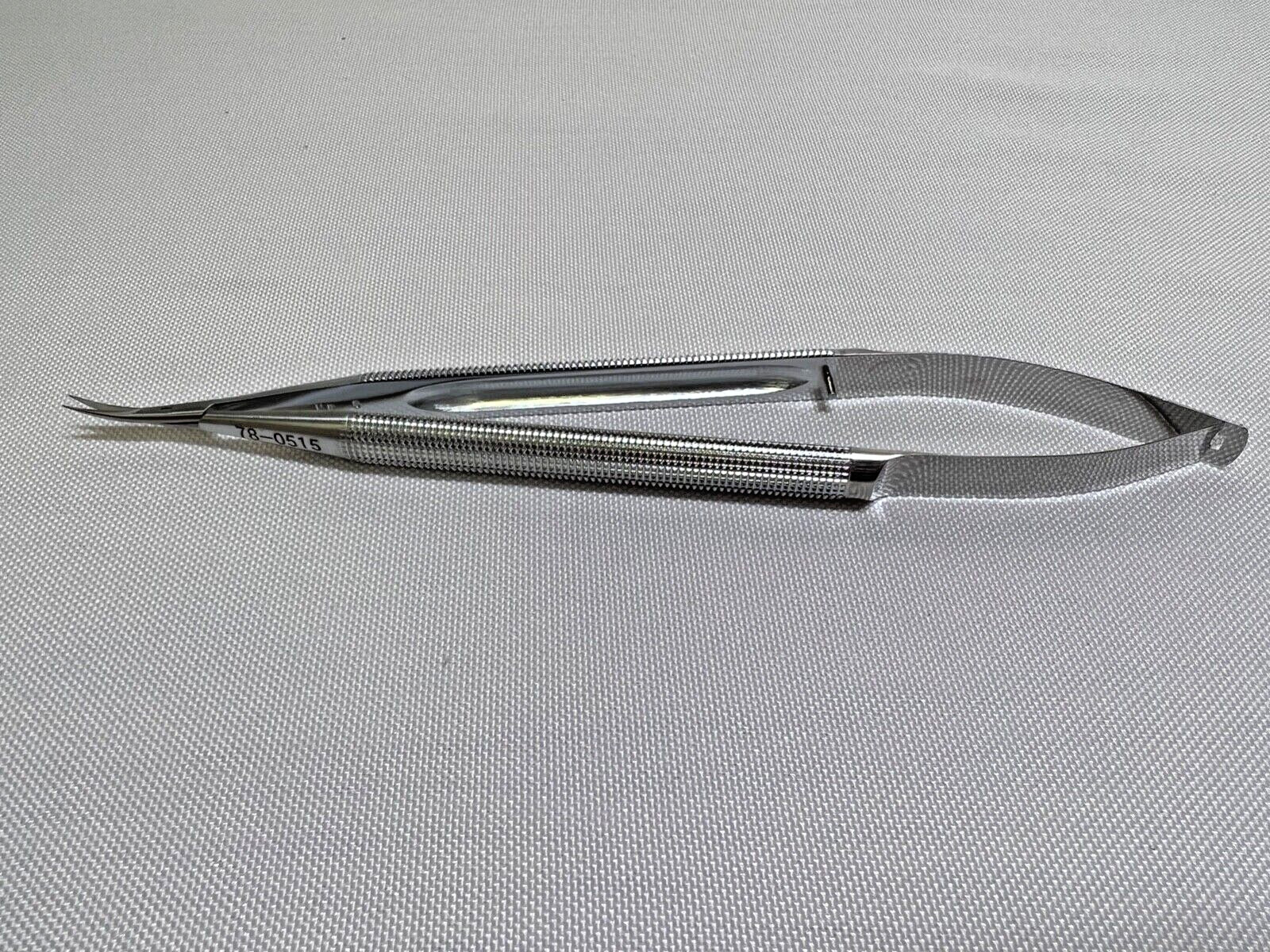SSI Ultra 78-0515 Micro Needle Holder Curved Sharp Tips, 7″ Length
