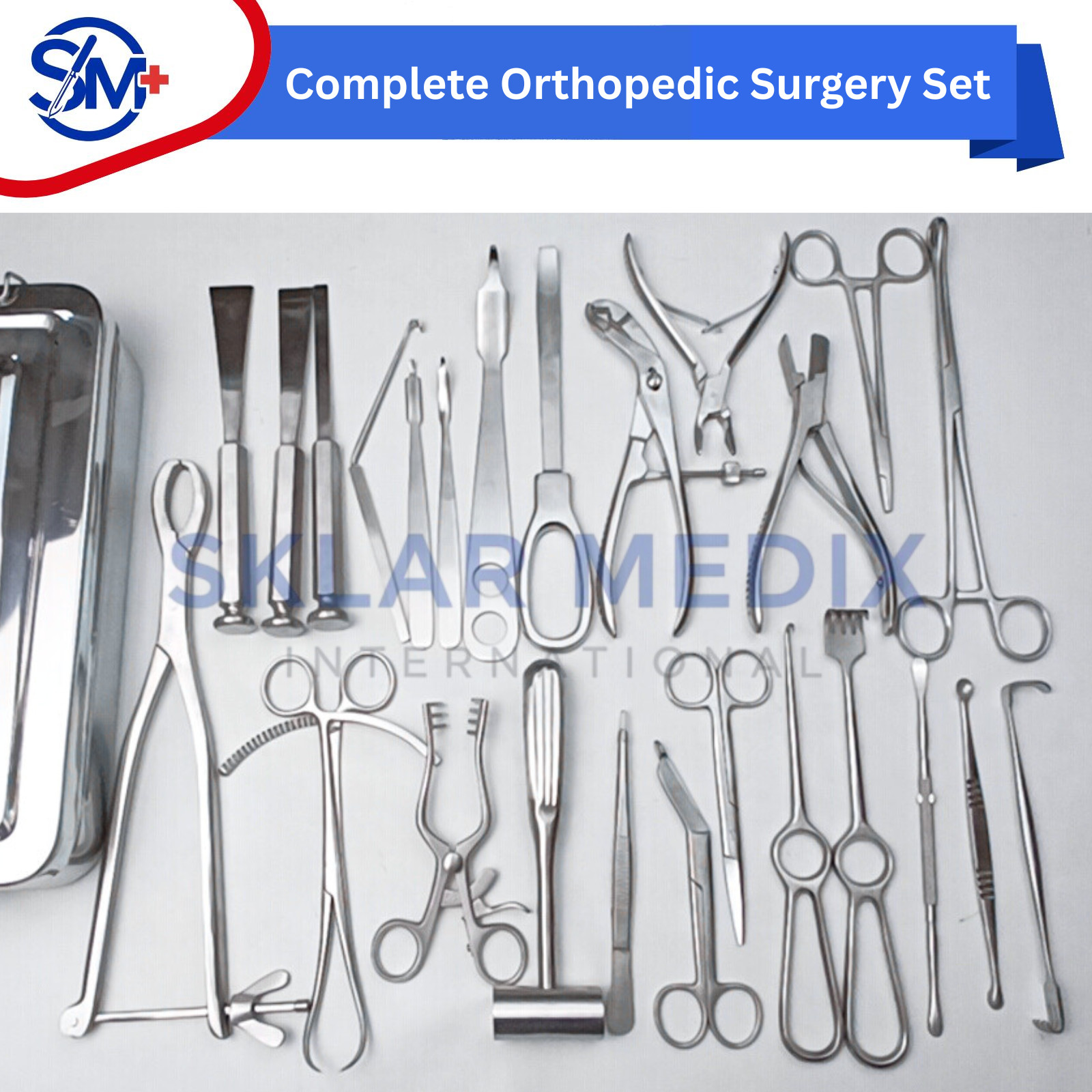 Basic Orthopedic Surgery Instrument Set 25 Pcs Surgical Kit Premium Quality CE