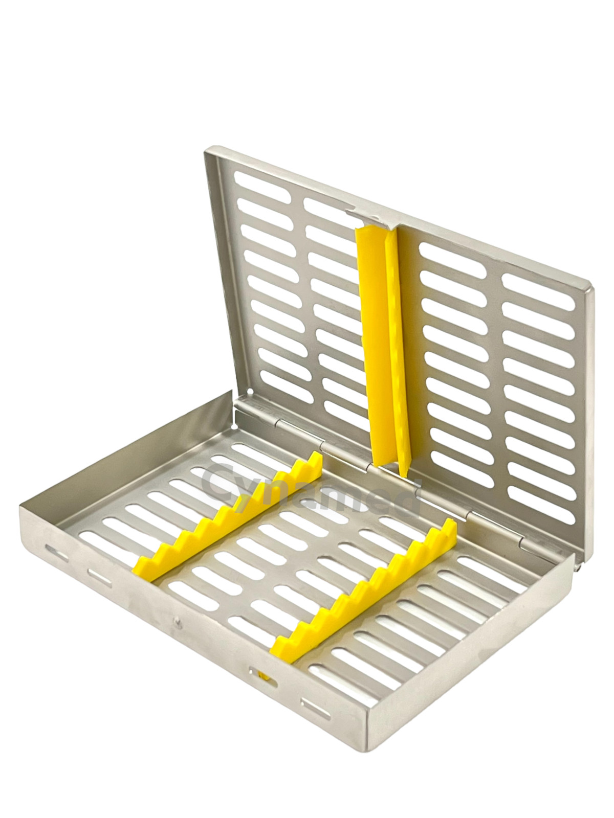 2 GERMAN DENTAL SURGICAL AUTOCLAVE STERILIZATION CASSETTES BOX FOR 10 INSTRUMENT