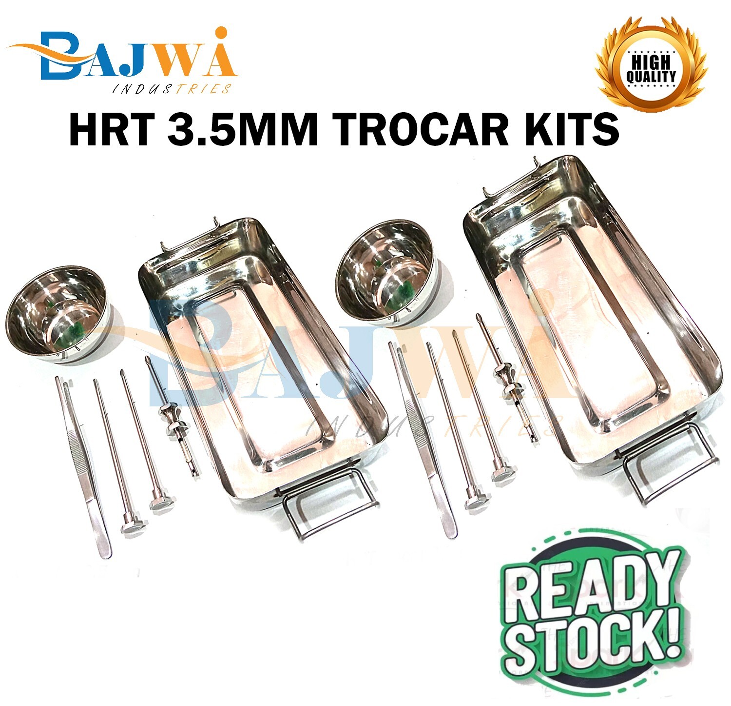 3.5mm HRT Trocar Kits 2 Sets Hormone Replacement Pellet Insertion Trocars