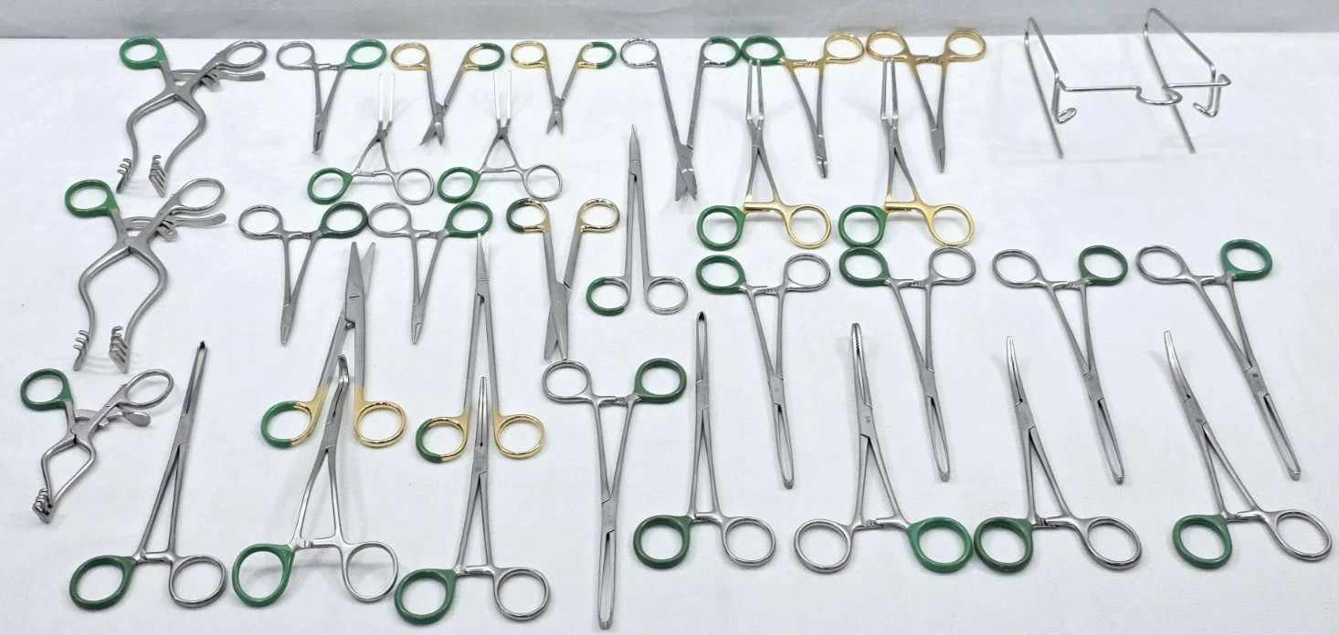Bulk 31-Piece AESCULAP General Surgery Instruments WECK Pilling