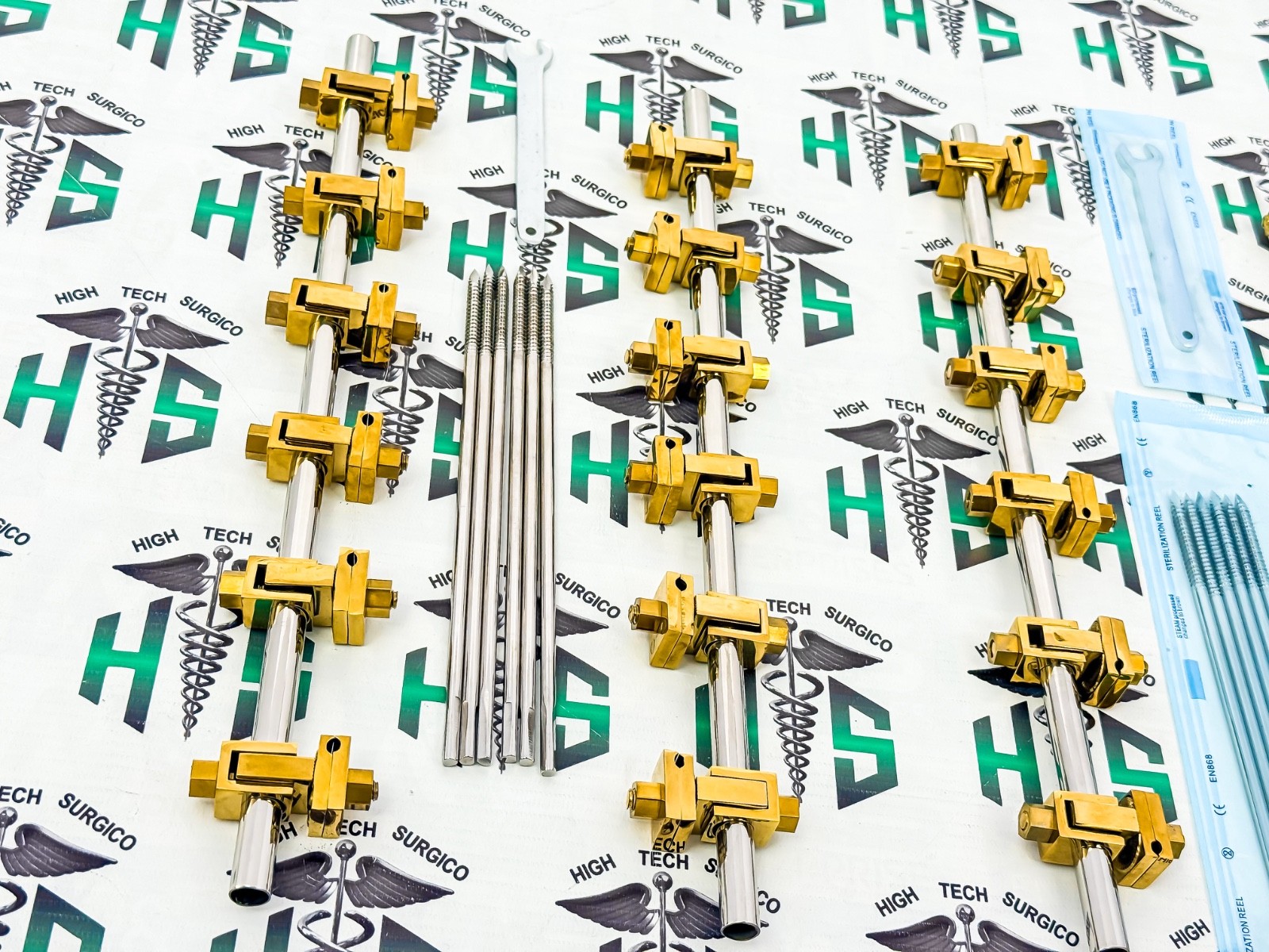 Premium Golden AO External Fixator 2 Sets 4.5 Tibia and 5.0 Femur Orthopedic