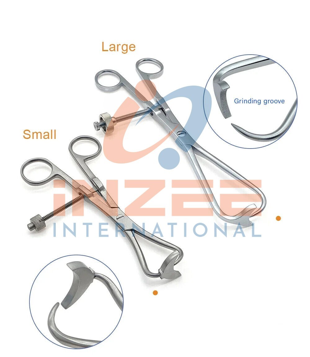 2 Pcs Set TPLO Reduction Retractor Bone Plate Forceps Surgical Instruments