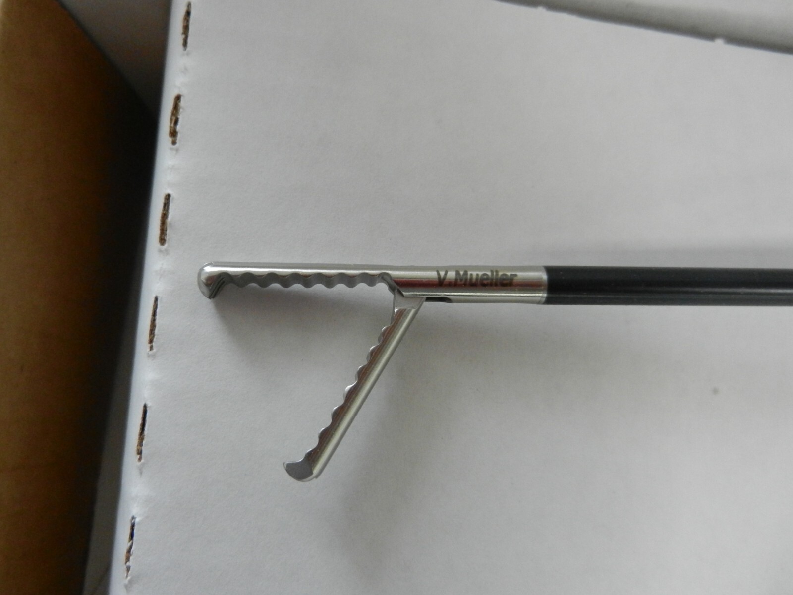 F207 V. Mueller 256.76310U Laparoscopic Long Jaw Tooth Grasper 5mm x 36cm NEW!