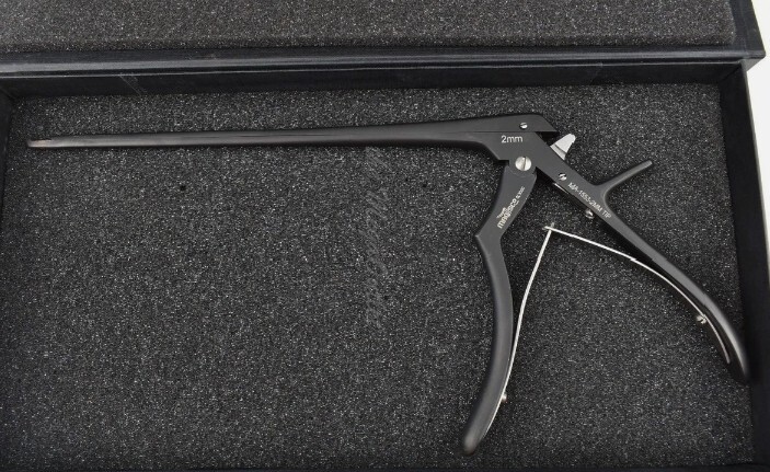 Kerrison Rongeurs Upward Cutting at 40° Angle 2mm Bite – Cervical Orthopedic 8″