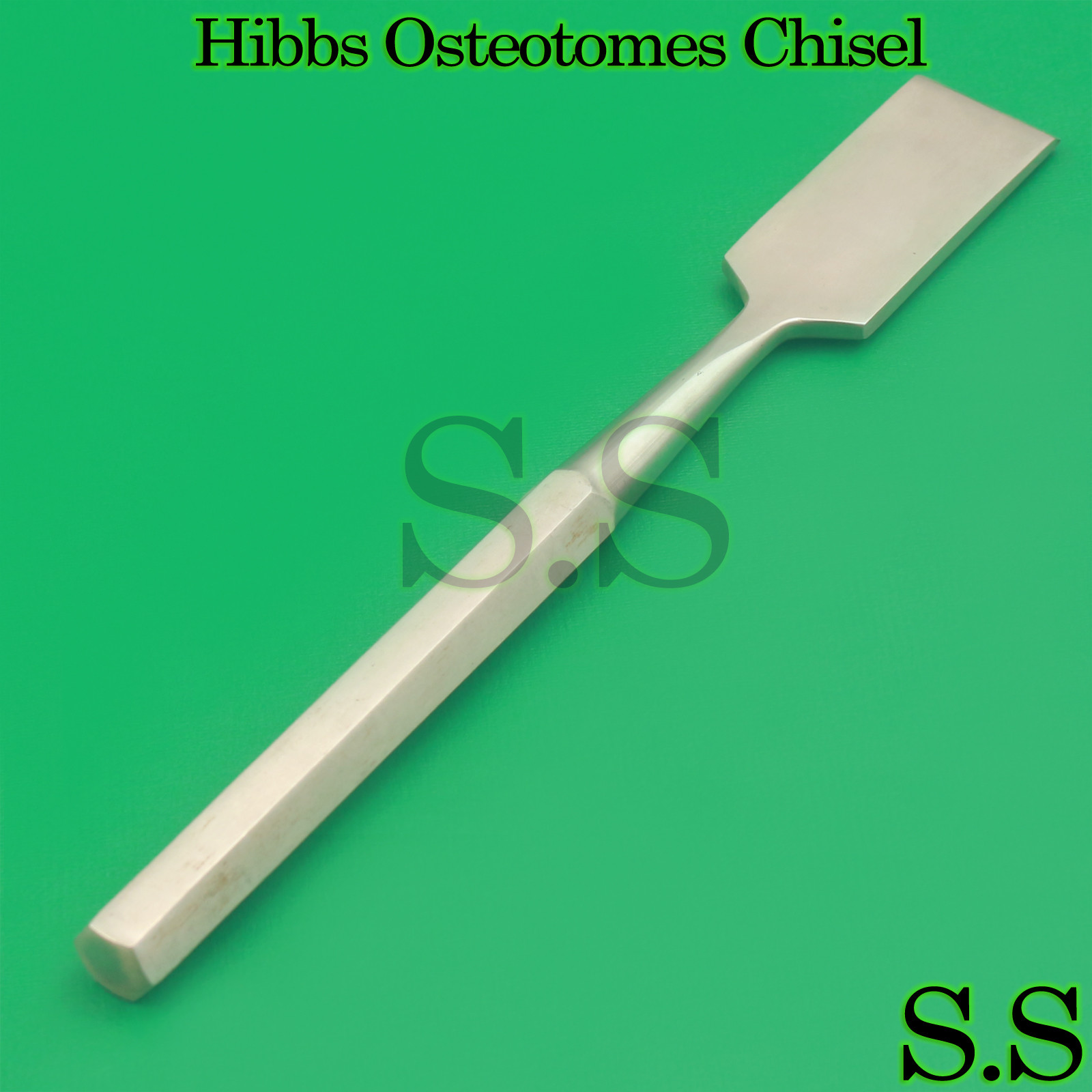 10× Hibbs Osteotomes 9″ Straight 28mm Orthopedic Surgical Bone Chisel Tools