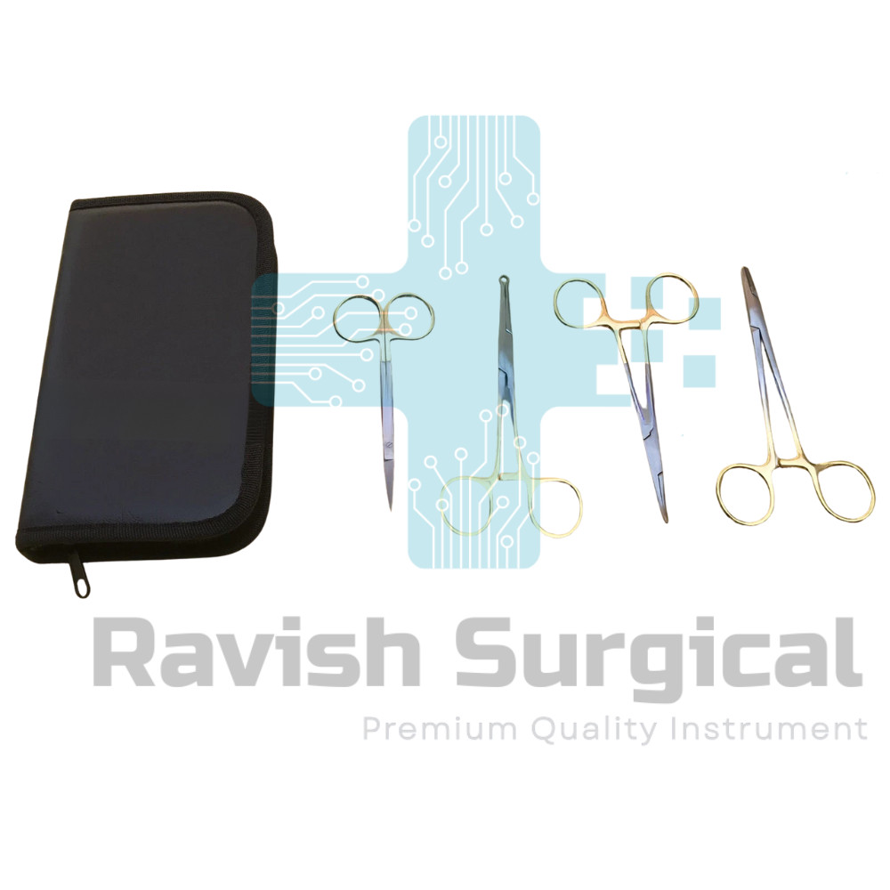 Sutureless Vasectomy Surgical Instrument Set, 4-Piece Needle Holder Lot of 5 Set