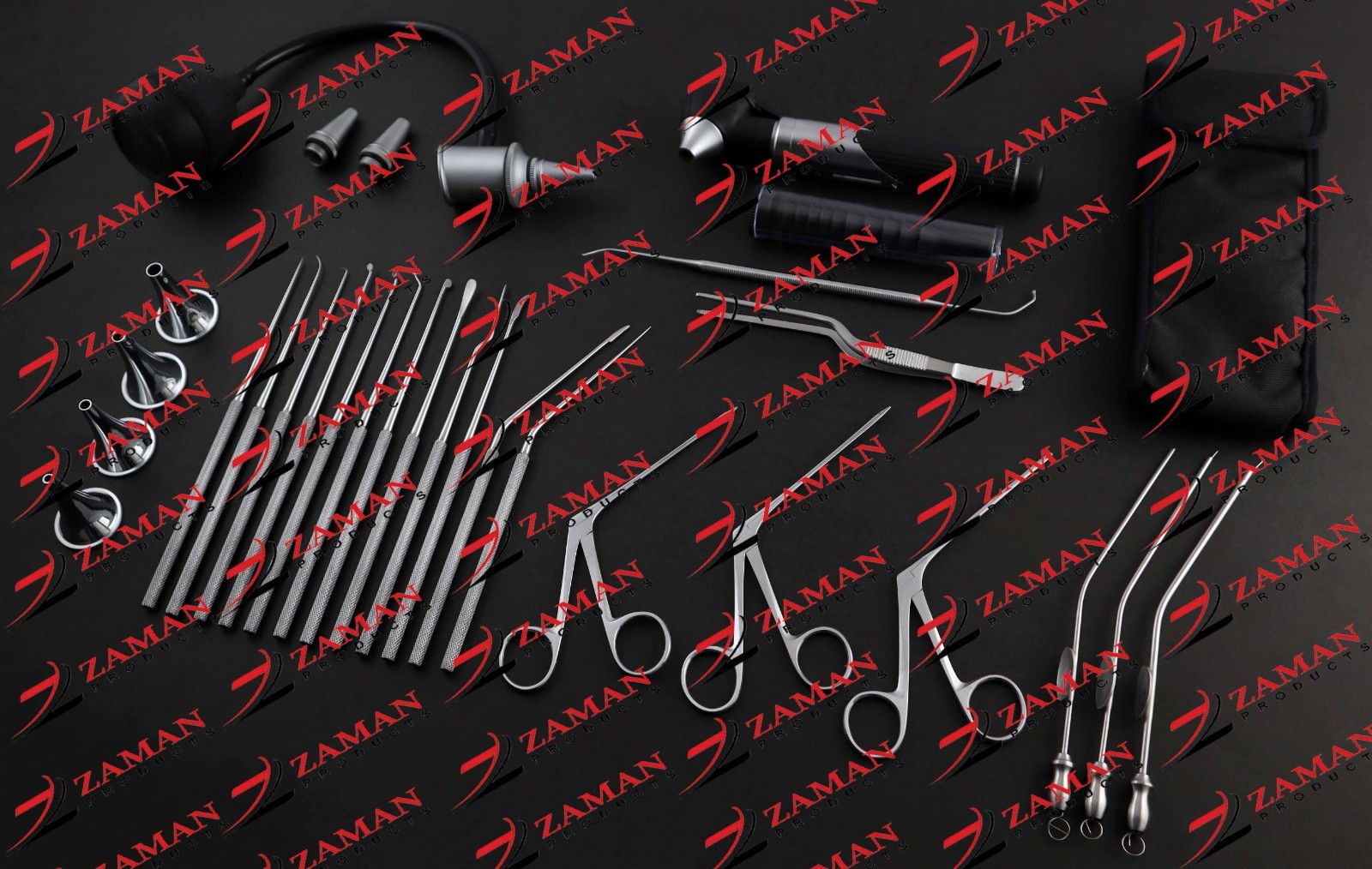 Micro Surgery Set , Ear Forceps, Mini Otoscope Ent Surgical Instruments By ZP