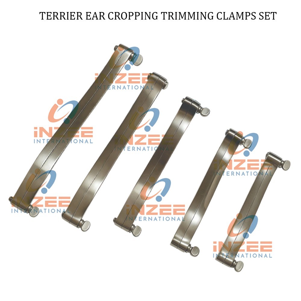 New Terrier Ear Cropping Trimming Clamps Set High Quality By Inzee Instruments