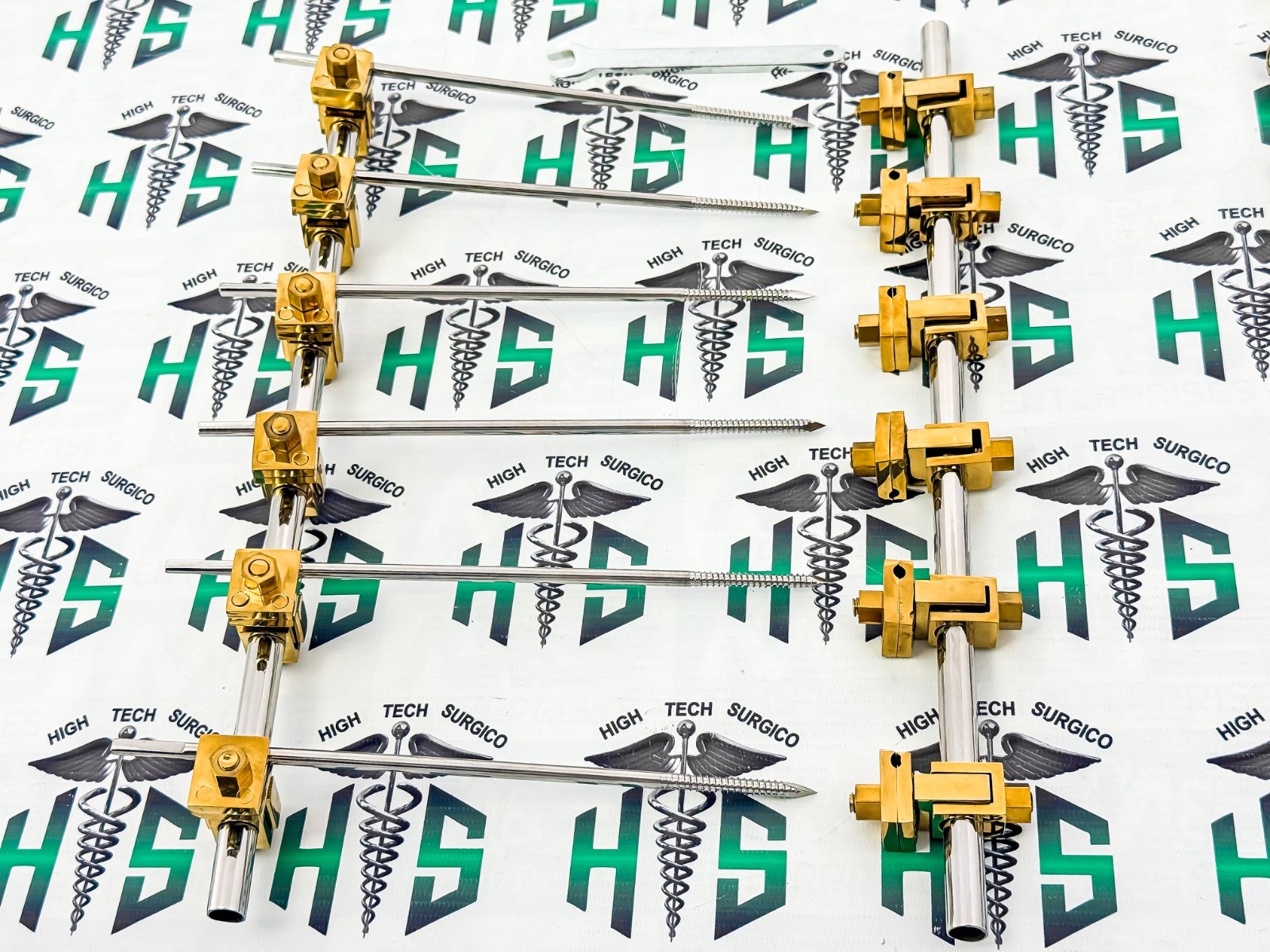 Premium Golden AO External Fixator 2 Sets 4.5 Tibia and 5.0 Femur Orthopedic