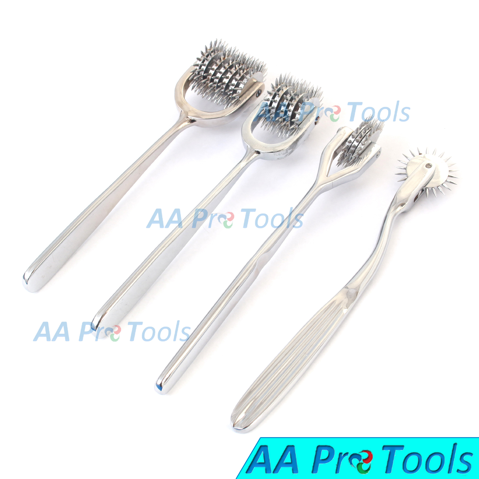4 Pcs Wartenberg Pinwheel 1,3,5,7 Prong Surgical Diagnostic Instruments
