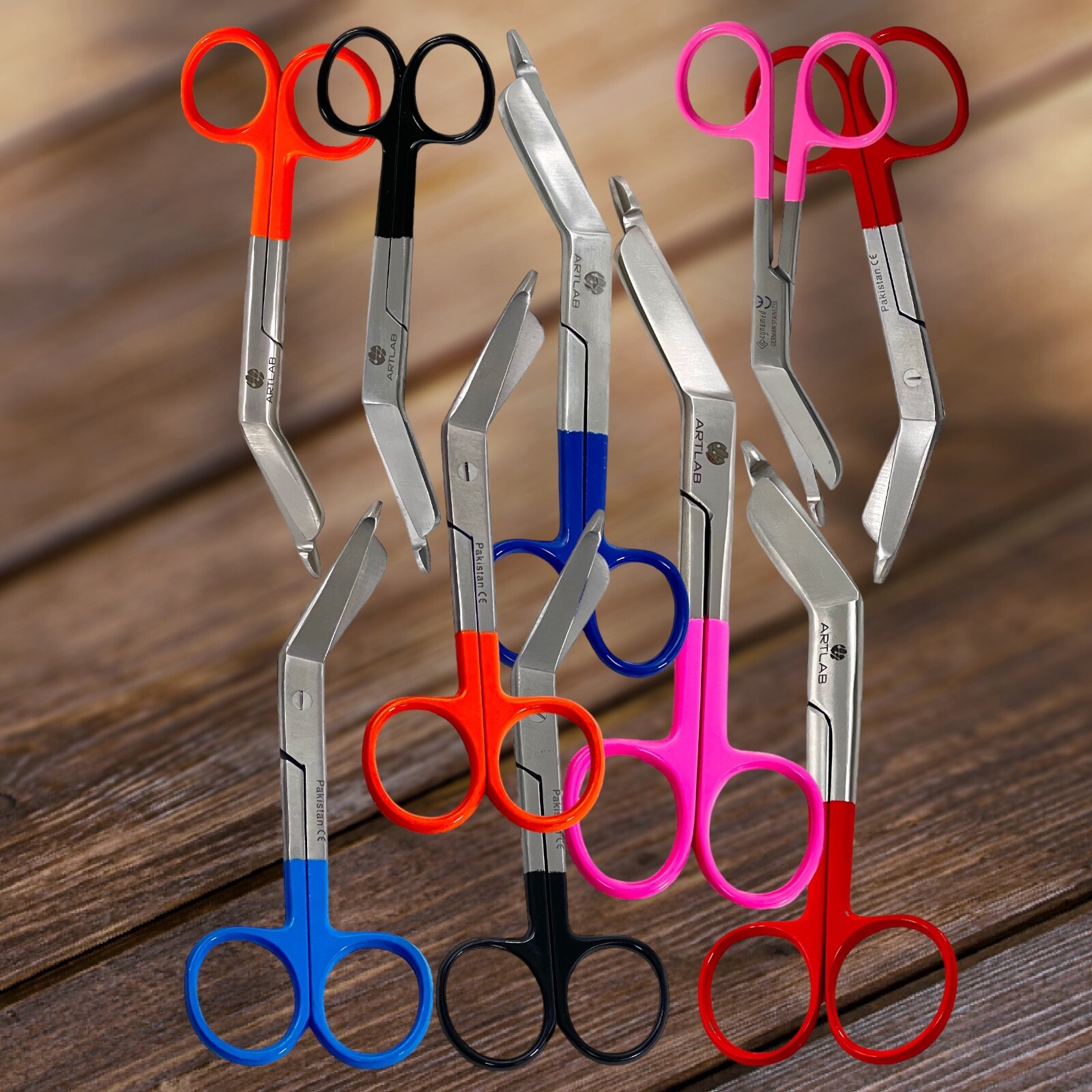 EMT LISTER BANDAGE SCISSORS 4.5″ + 5.5″ – SET OF 2 EACH -GERMAN STAINLESS-ARTLAB