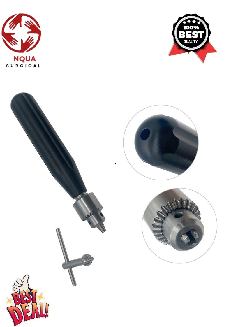 Orthopedic Hand Drill with Chuck & Key canullated Hand Drill Top Quality A+