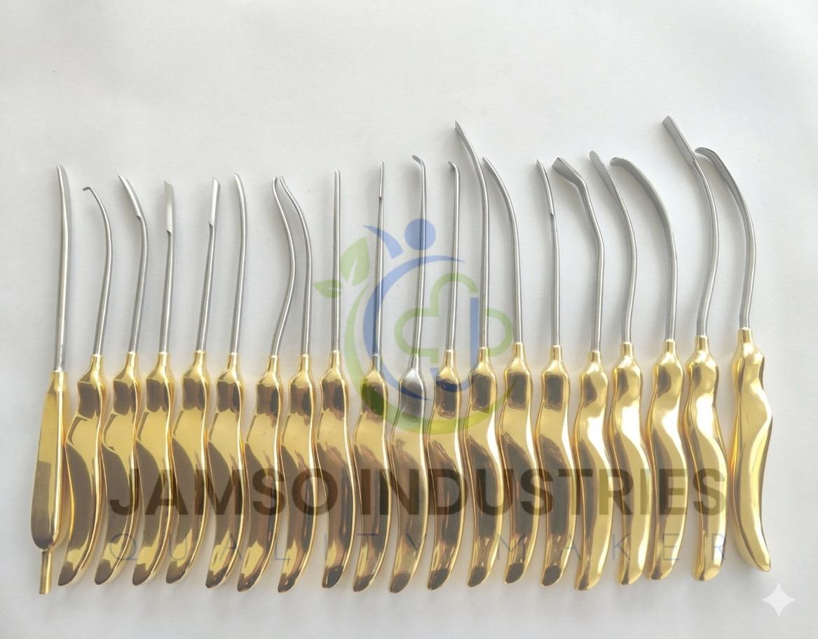 Facelift Browlift Dissectors Set of 20 Pcs Plastic Surgery Instruments