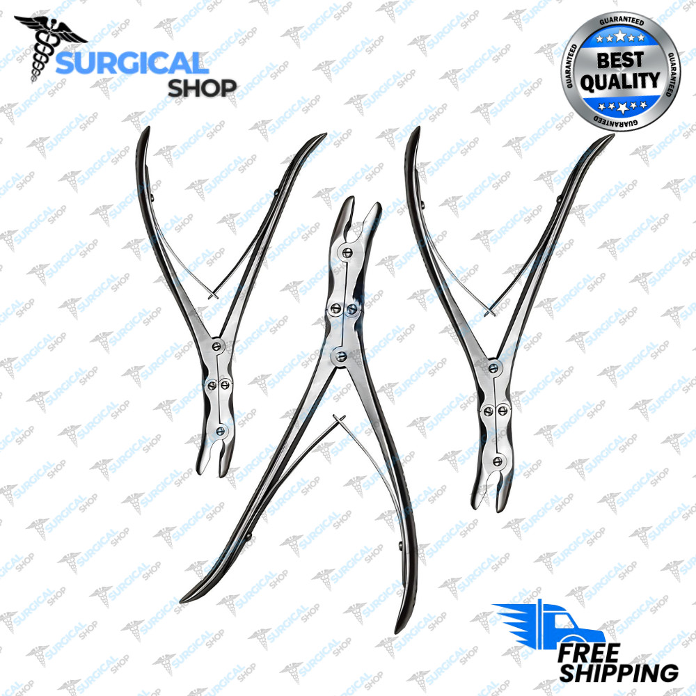 Leksell-Stille Bone Rongeur Set Of 3 Pieces Surgical Instruments