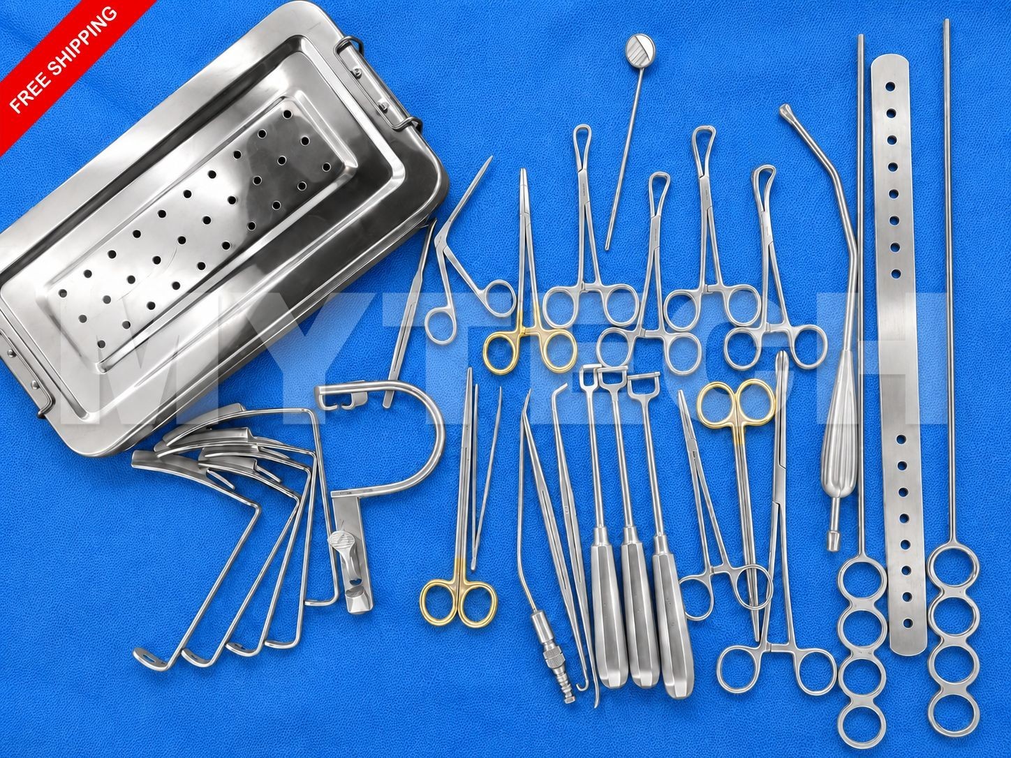 Tonsillectomy Adenoidectomy Set (Reusable Instruments Set) 28 Pcs German Quality