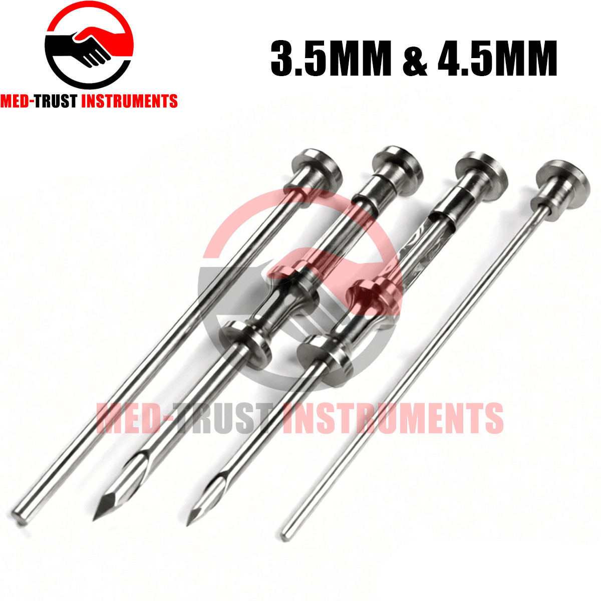 HRT Trocar 3.5mm & 4.5mm Hormone Replacement Pellet Insertion Kit Diamond 2 Sets