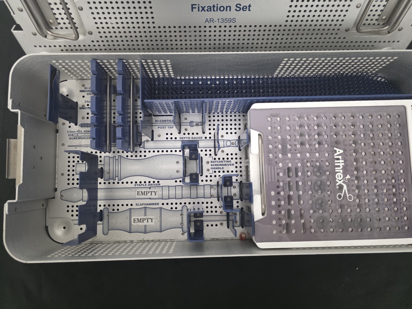 Arthrex AR-1359S ACL PCL Cortical Fixation Empty Case (Great)