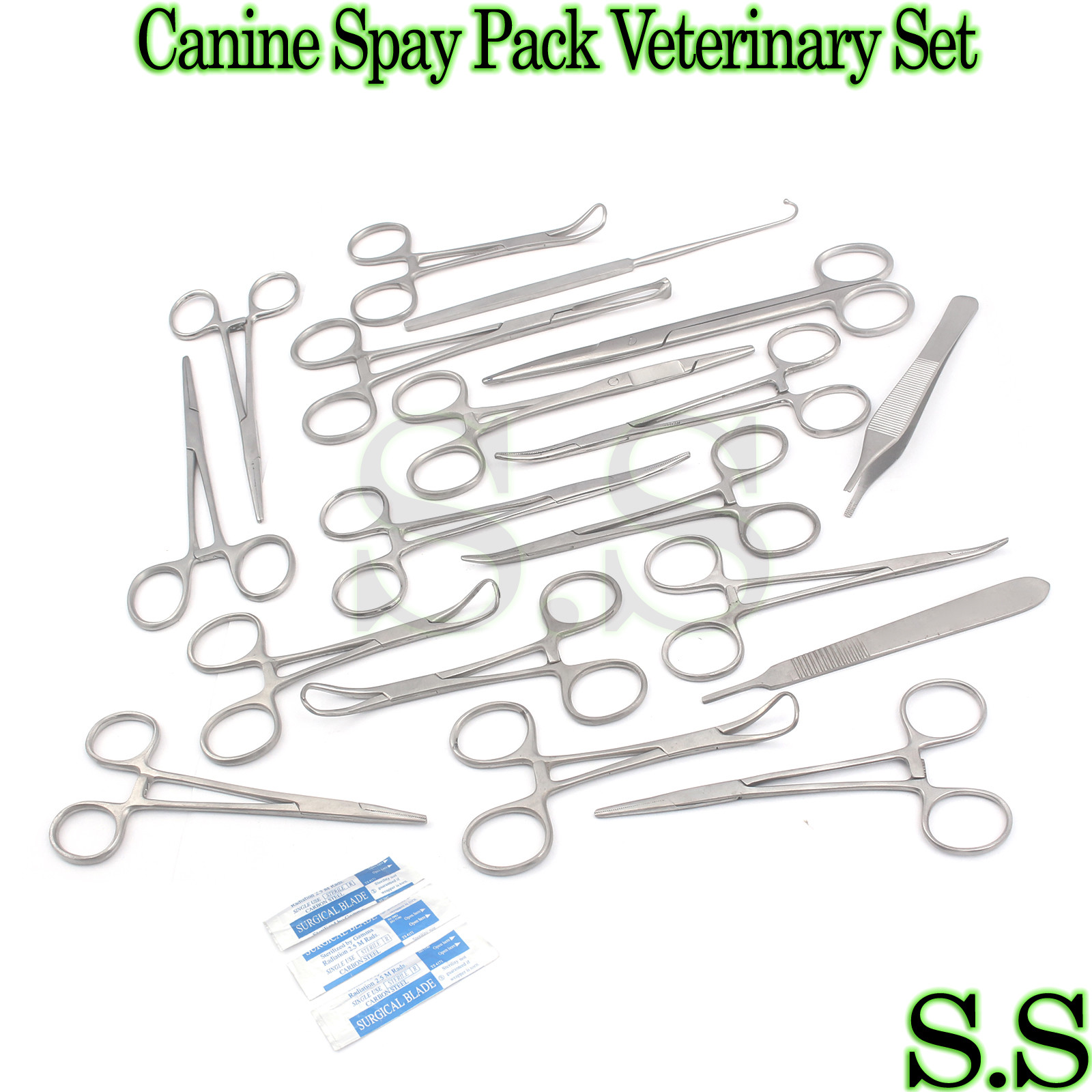 48 Pcs Canine Spay Pack Veterinary Surgical Instruments Ds-1053