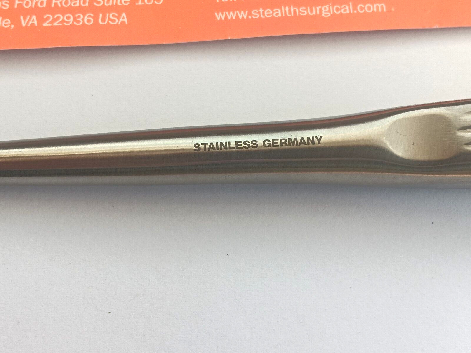 Stealth Surgical SS8225 Spinal Fusion Curette, str, 8″ Long, Stainless Germany