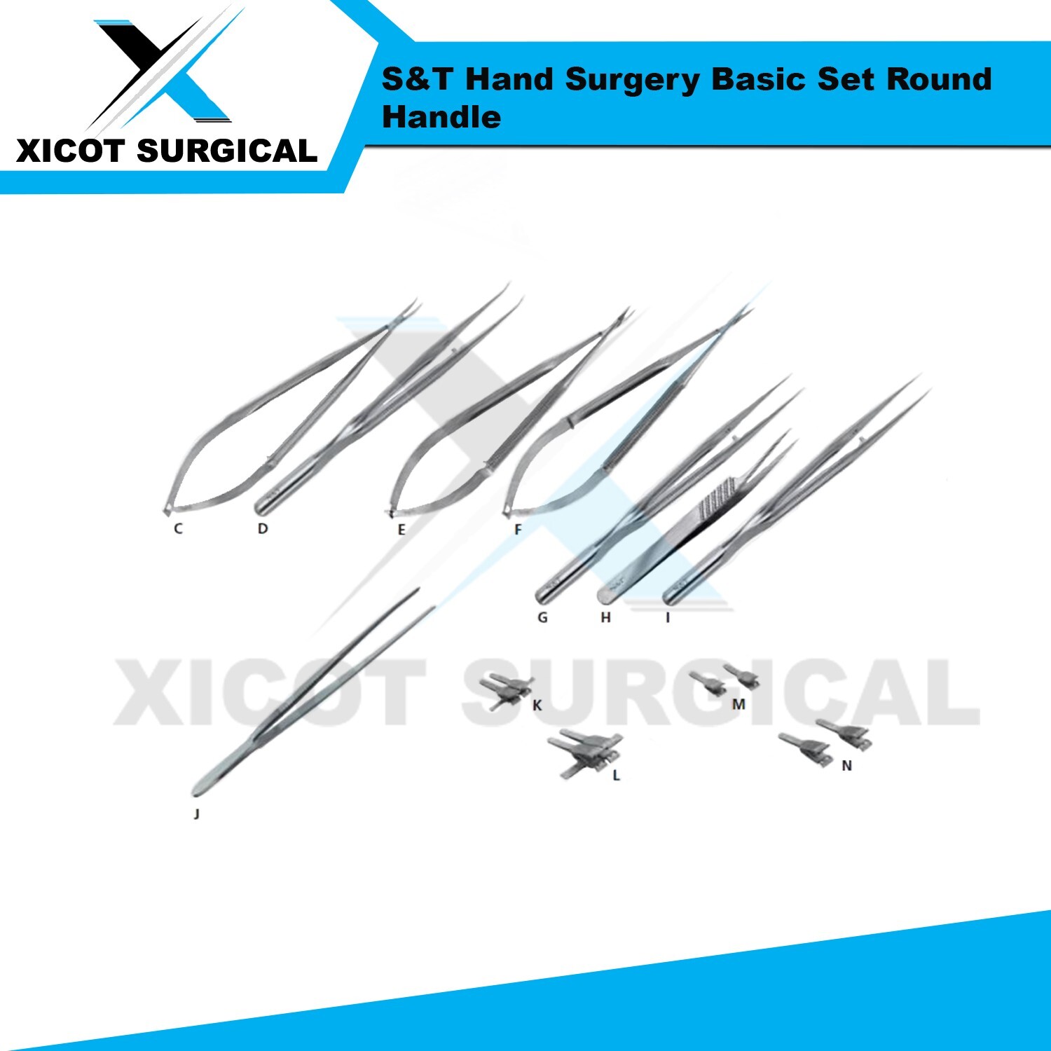 S&T Hand Surgery Basic Set Round Handle