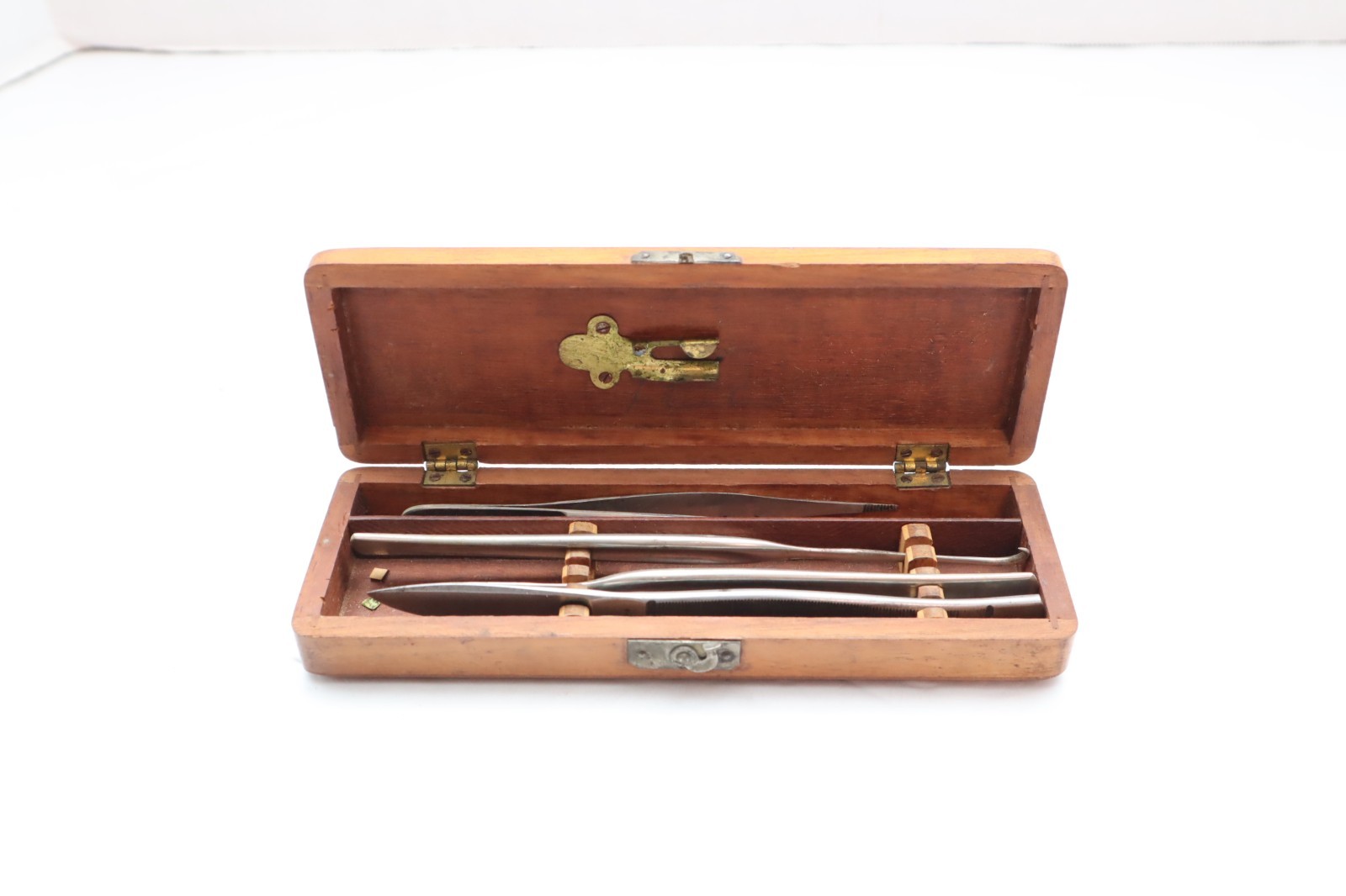 Antique 1800s Surgical Instrument Field Kit Civil War Tool Medic Set w Wood Case