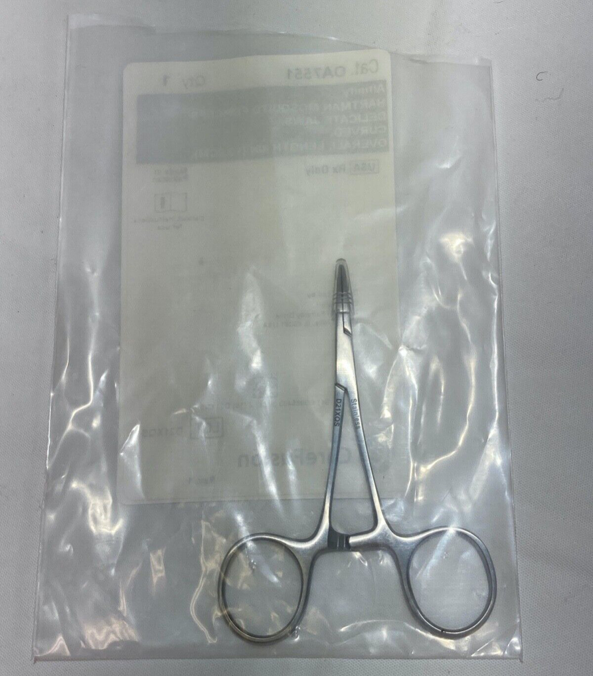 V. Mueller Affinity OA7551 Hartmann Mosquito Forcep Curved Delicate Jaws L: 4″
