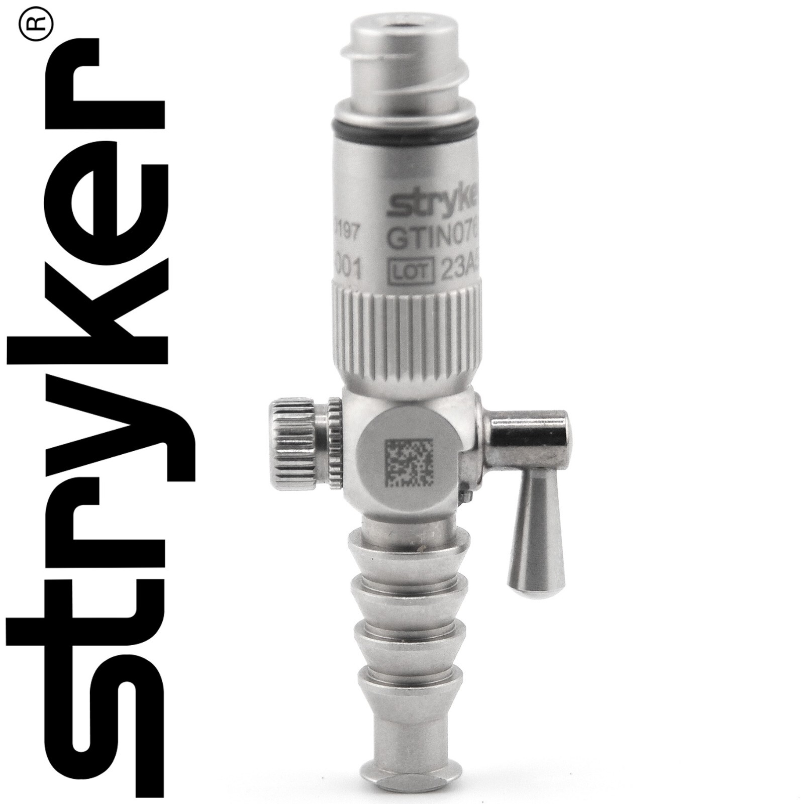 STRYKER 333-000-001 Cannula Irrigation Adapter with Stopcock and Luer Lock