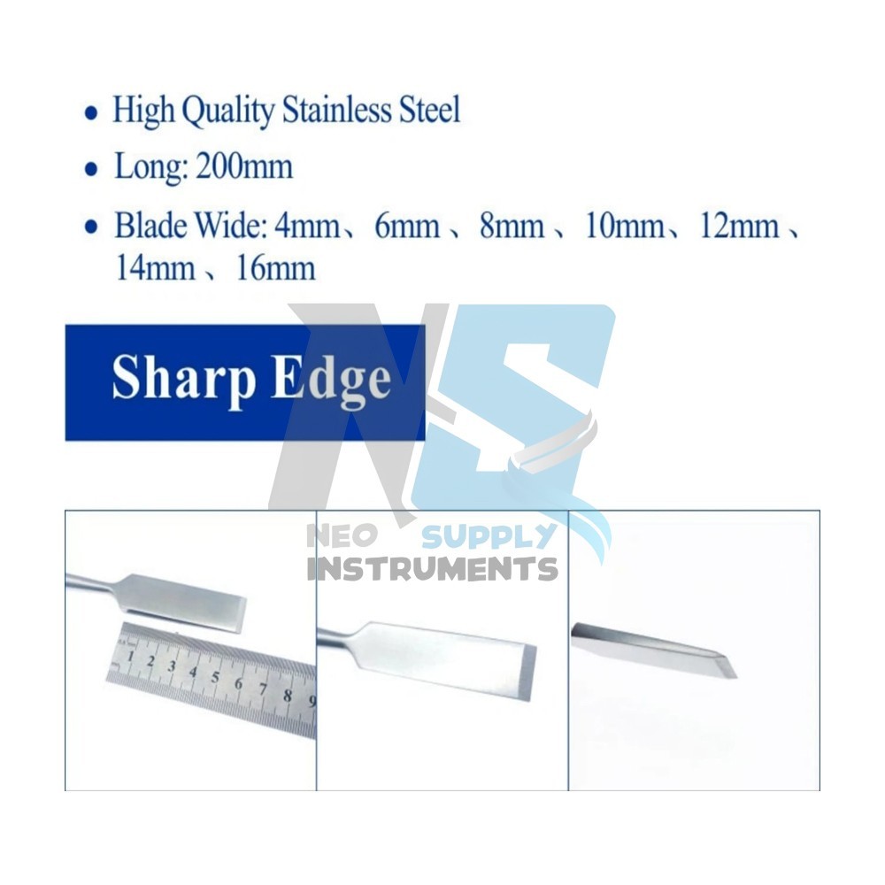 Bone Osteotomes 6mm 8mm 10mm 12mm 16mm Orthopedics Surgical Instruments