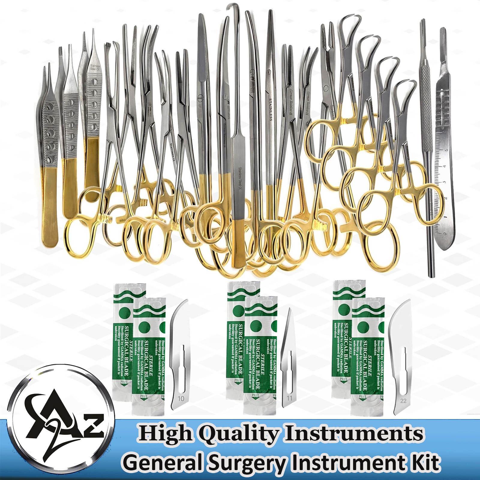 NEW 82 PCS CANINE+FELINE SPAY PACK VETERINARY SURGICAL INSTRUMENTS STAINLESS CE