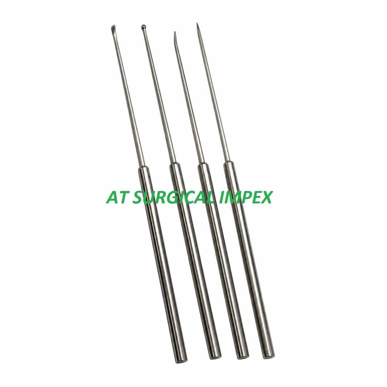 Set of 4 Penfield Dissectors & Hook Probe Neuro Orthopedic Instruments Kit