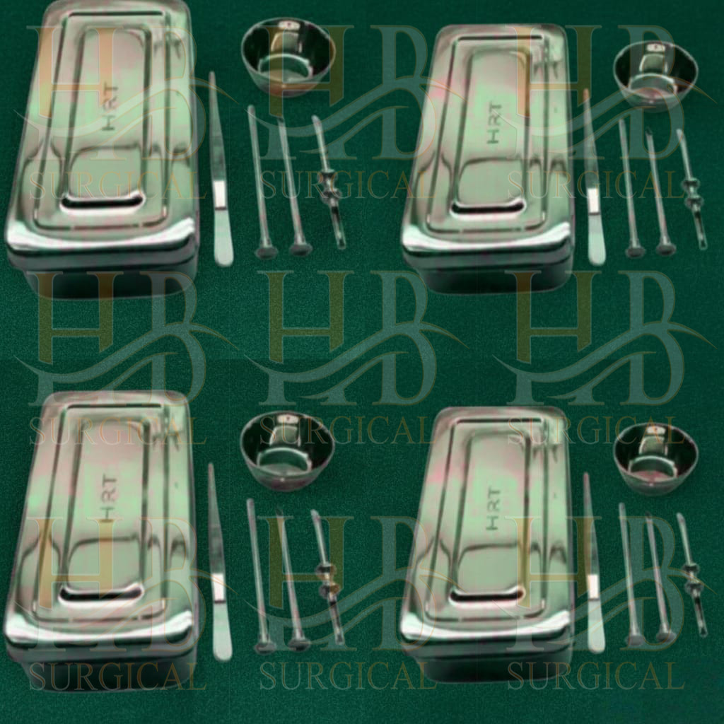 4 Sets HRT Trocar 3.5 mm & 4.5mm Hormone Replacement Pellet Insertion Kit